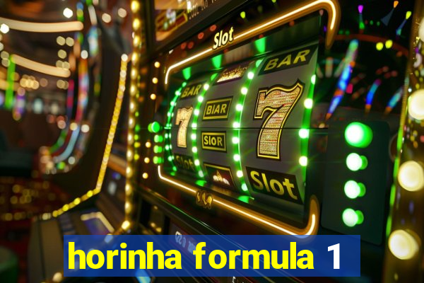 horinha formula 1